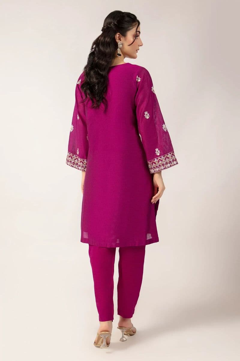 Dark Pink Embroidered 2PC thumbnail