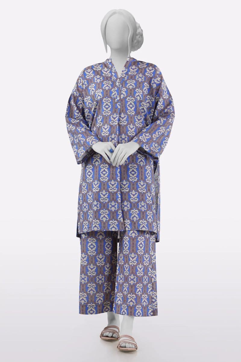 Khaddar Blue Printed 2PC thumbnail