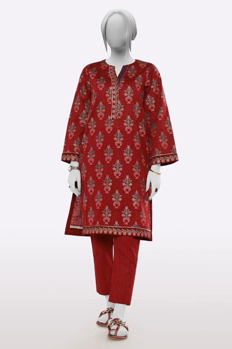 Maroon Block Printed 2PC thumbnail