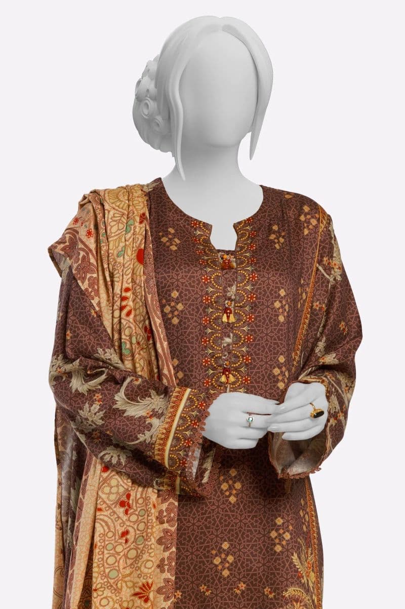 Printed Shirt and Dupatta