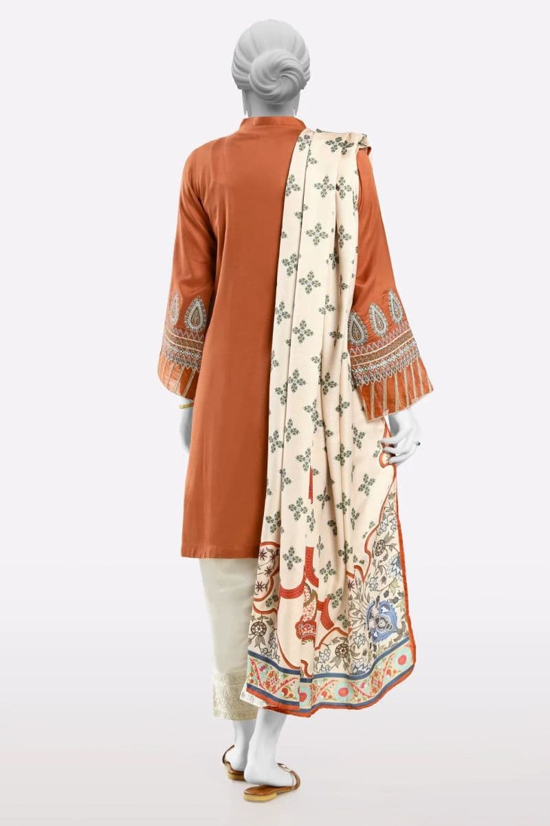 Embroidered Shirt and Dupatta thumbnail