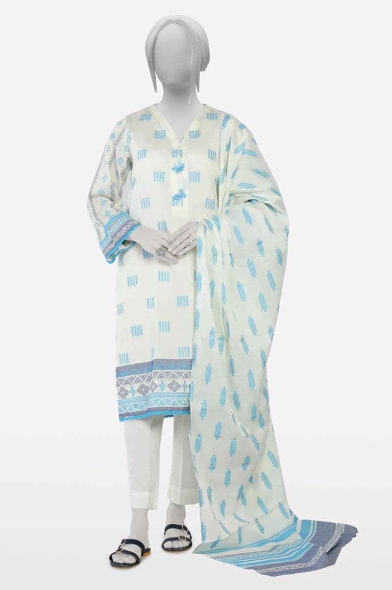 White Jacquard 2PC thumbnail