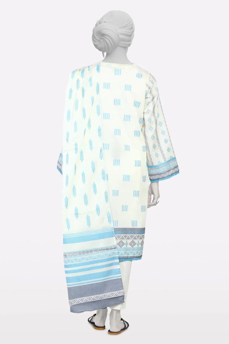 White Jacquard 2PC thumbnail
