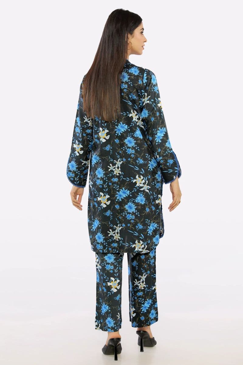 2PC Black Ready To Wear Printed Suit thumbnail