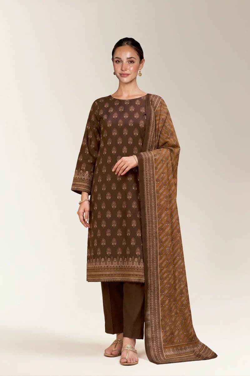 Printed Unstitched 3PC