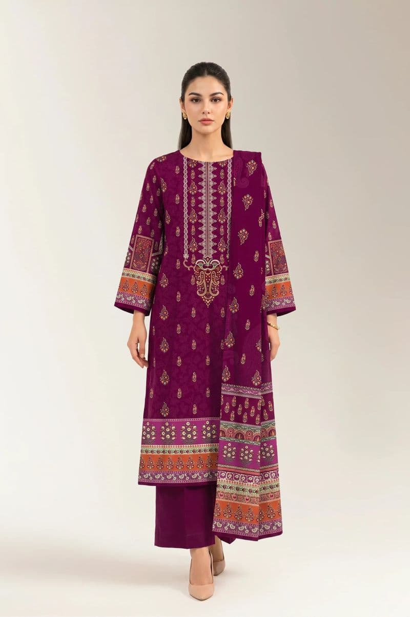 Printed Unstitched 3PC