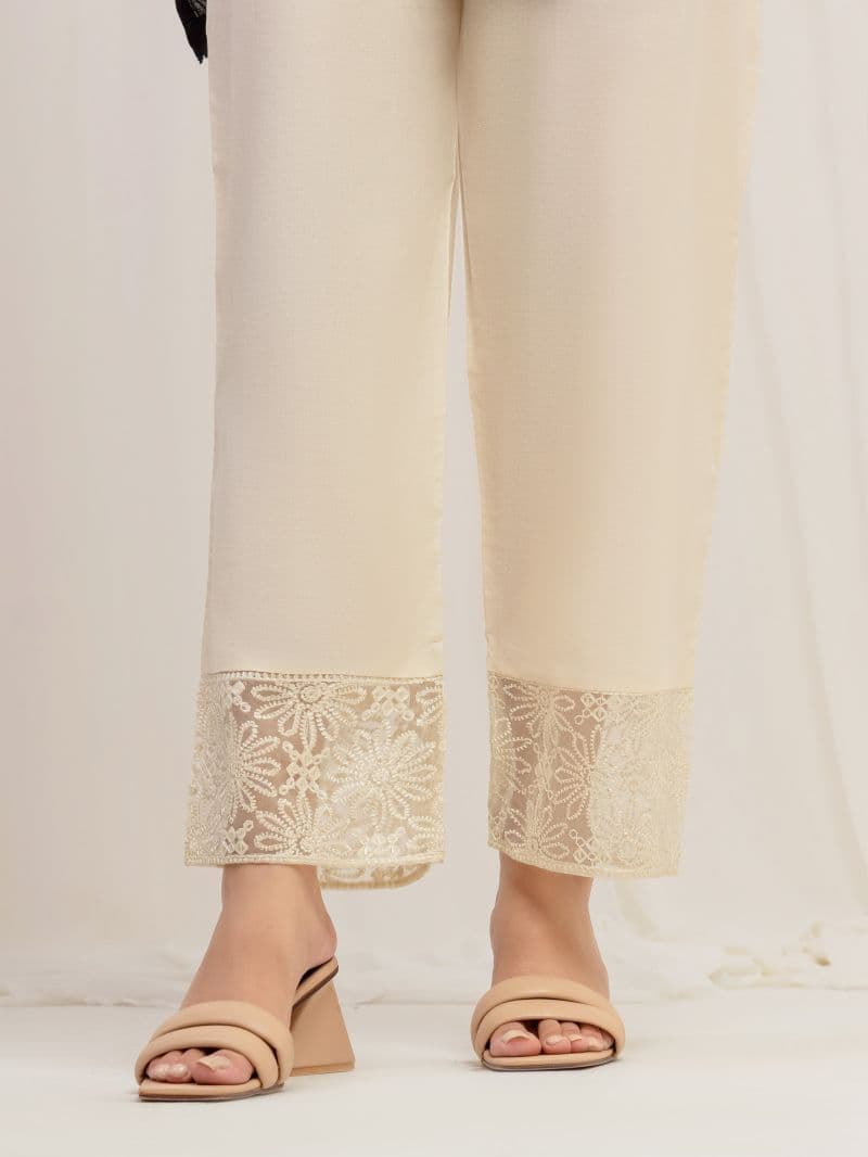 Embroidered Cambric Trouser - EWBE5-76597 thumbnail