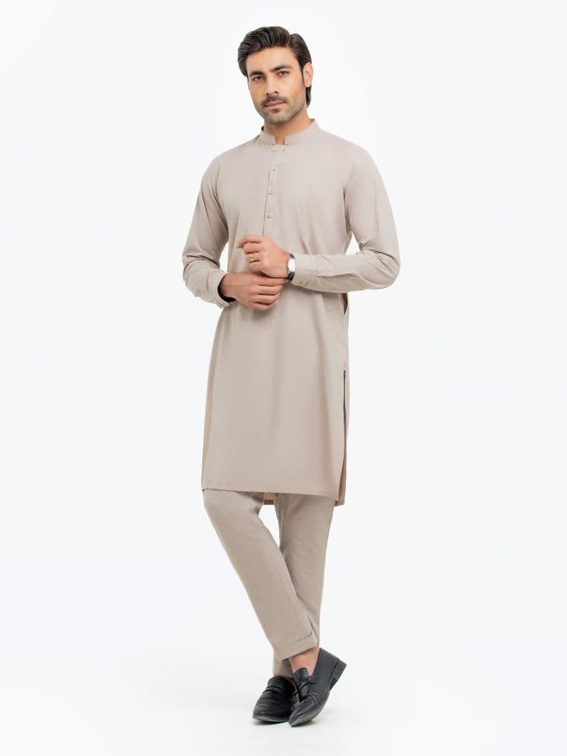 Embroidered Karandi Kurta Pajama - EMTKPT5-069