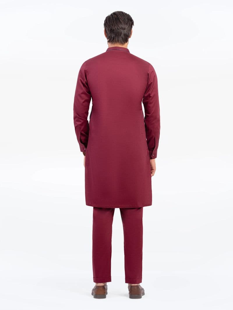 Embroidered Cotton Kurta Pajama - EMTKPT5-065 thumbnail