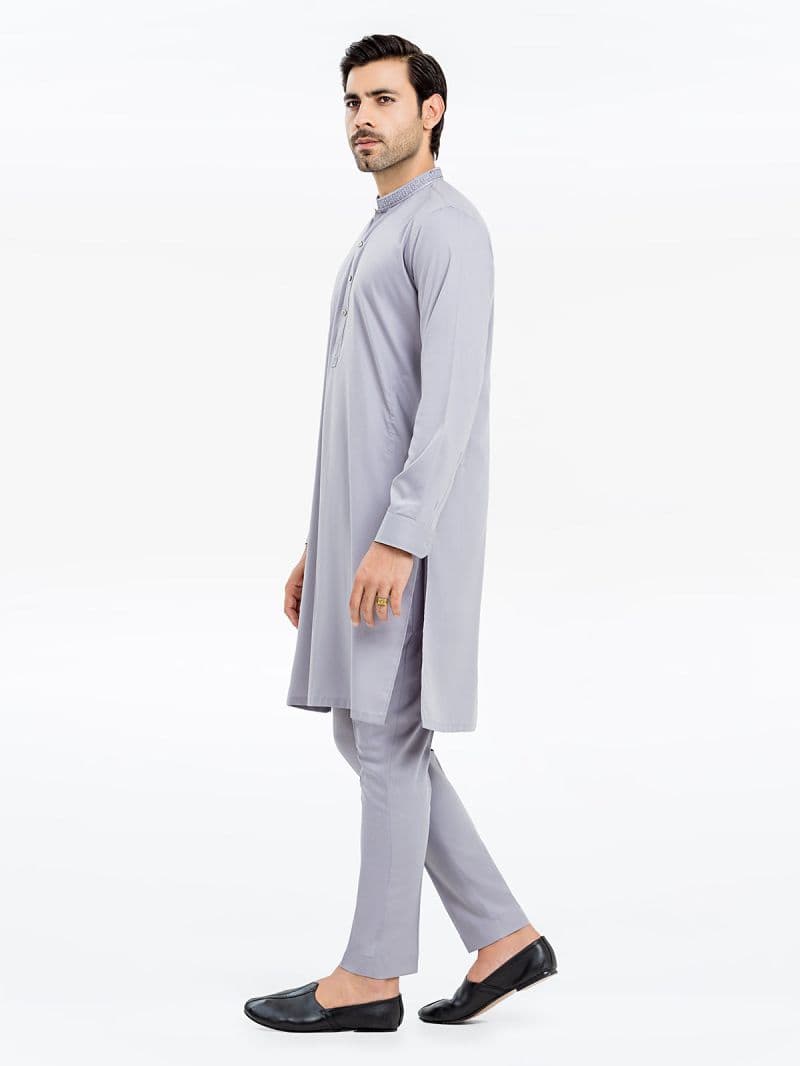 Embroidered Blended Kurta Pajama - EMTKPT24S-036 thumbnail