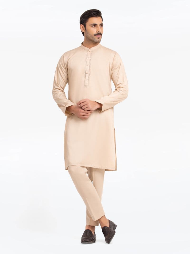 Embroidered Blended Kurta Pajama - EMTKPT24-047 thumbnail