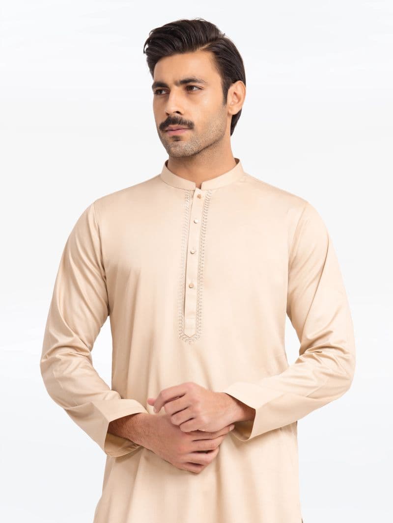 Embroidered Blended Kurta Pajama - EMTKPT24-047 thumbnail