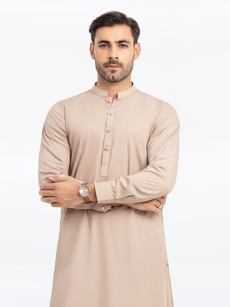 Embroidered Blended Kurta Pajama - EMTKPT24S-037
