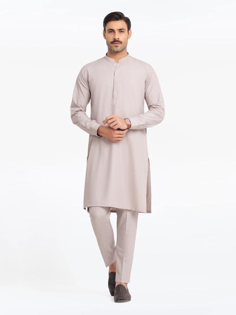 Embroidered Blended Kurta Pajama - EMTKPT24-042