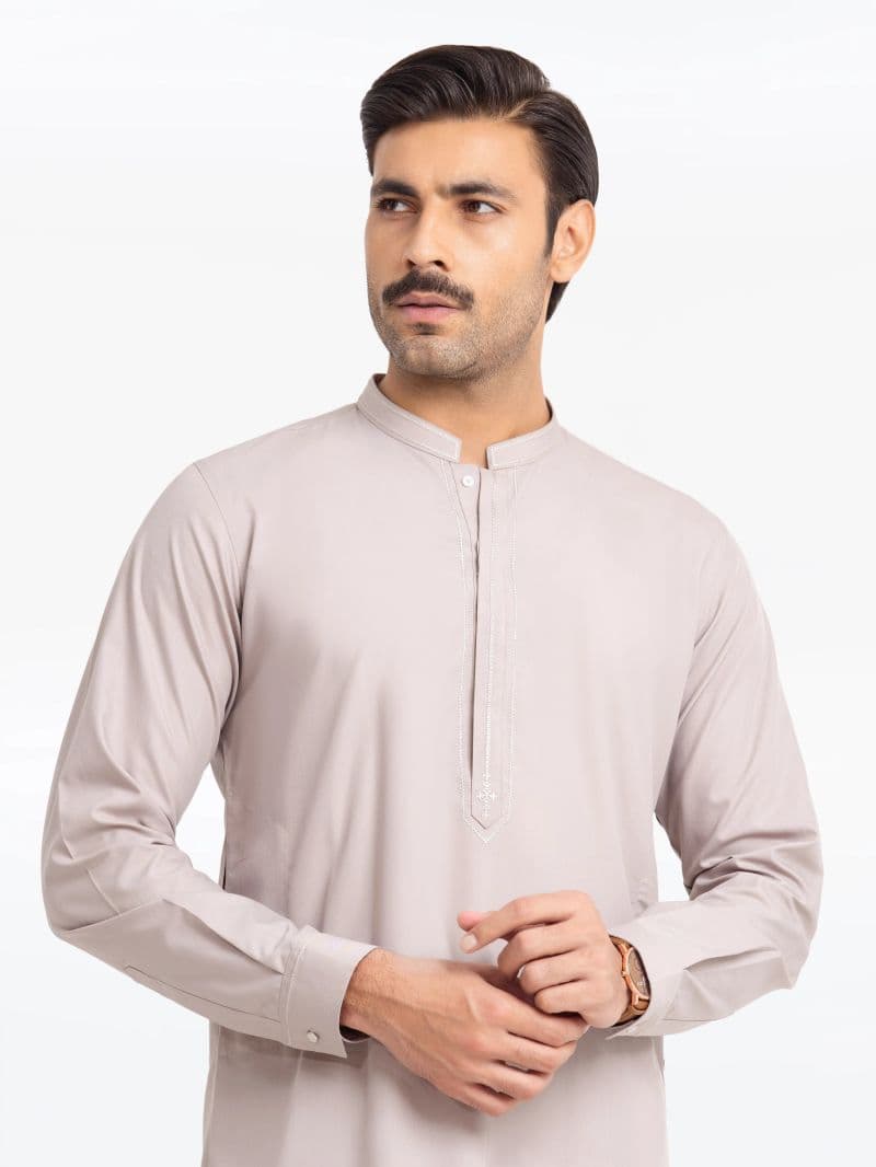 Embroidered Blended Kurta Pajama - EMTKPT24-042