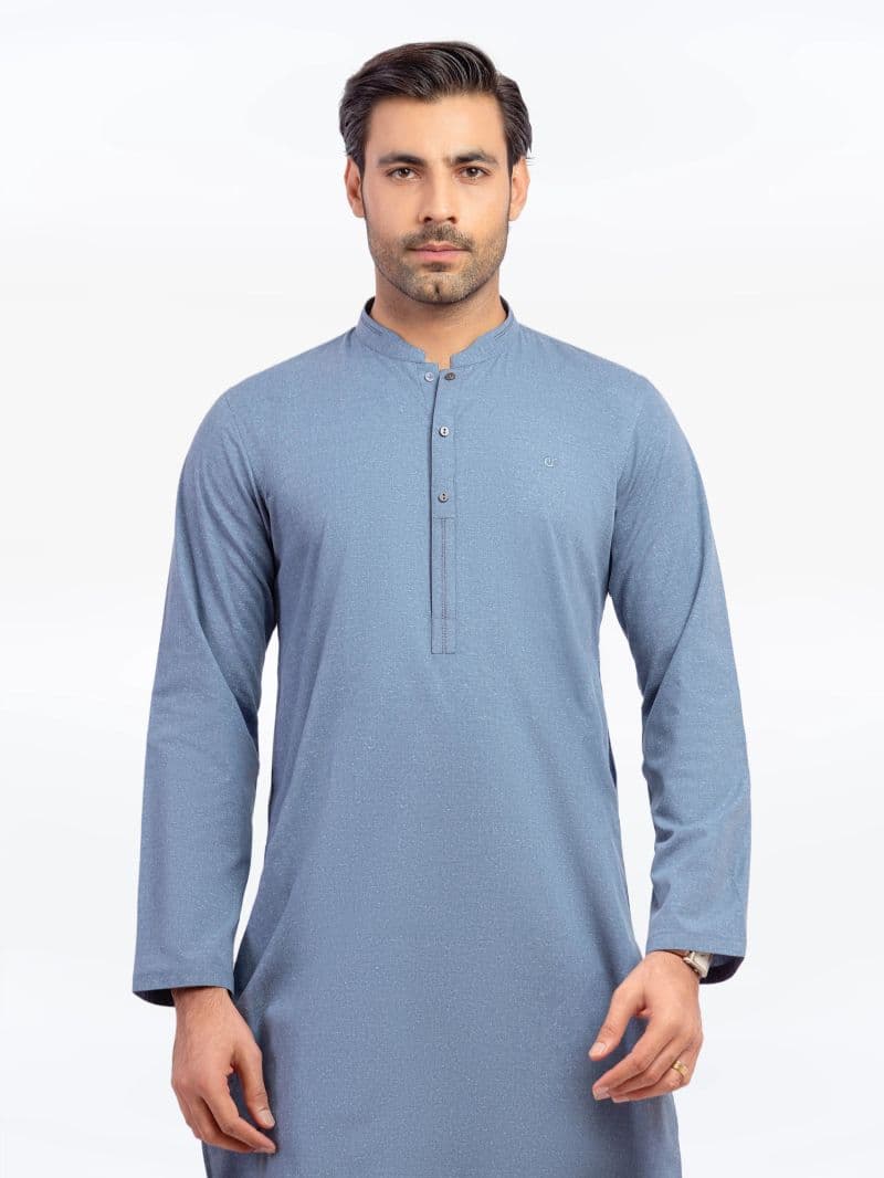 Embroidered Karandi Kurta Pajama - EMTKPT5-071 thumbnail