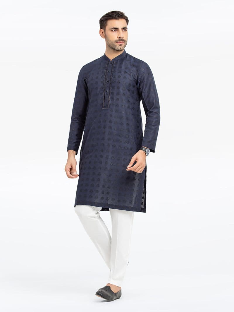Embroidered Blended Kurta - EMTKC24-121 thumbnail
