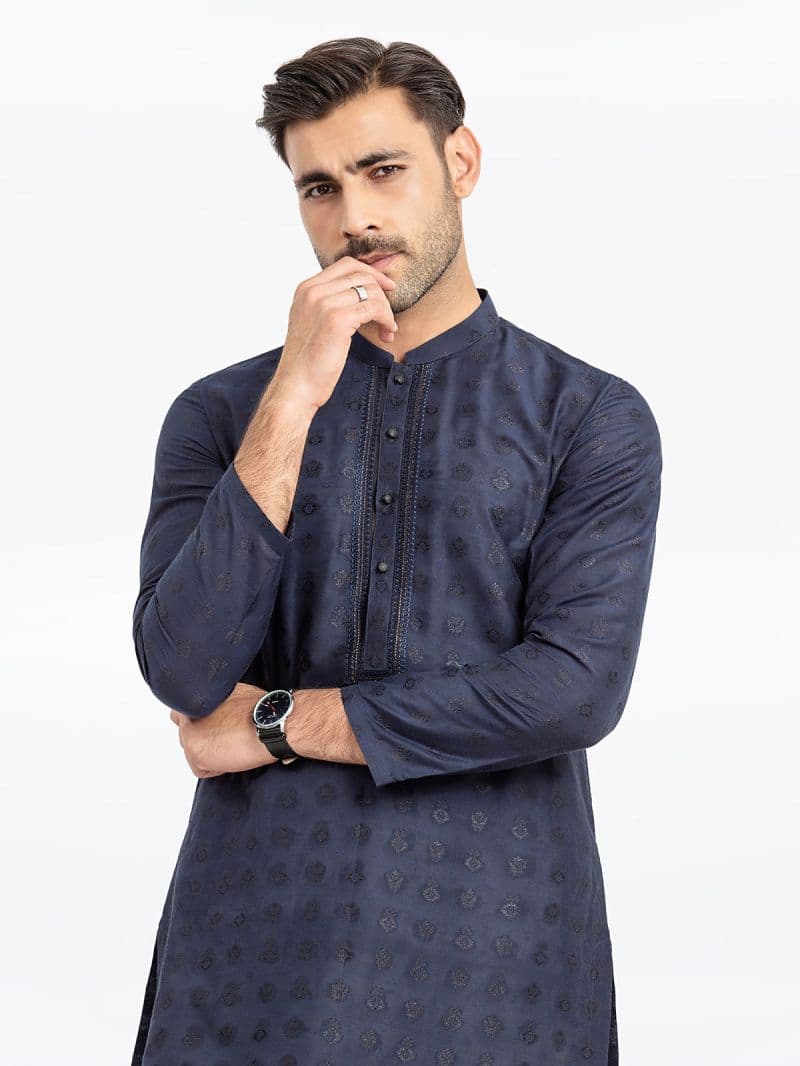 Embroidered Blended Kurta - EMTKC24-121 thumbnail