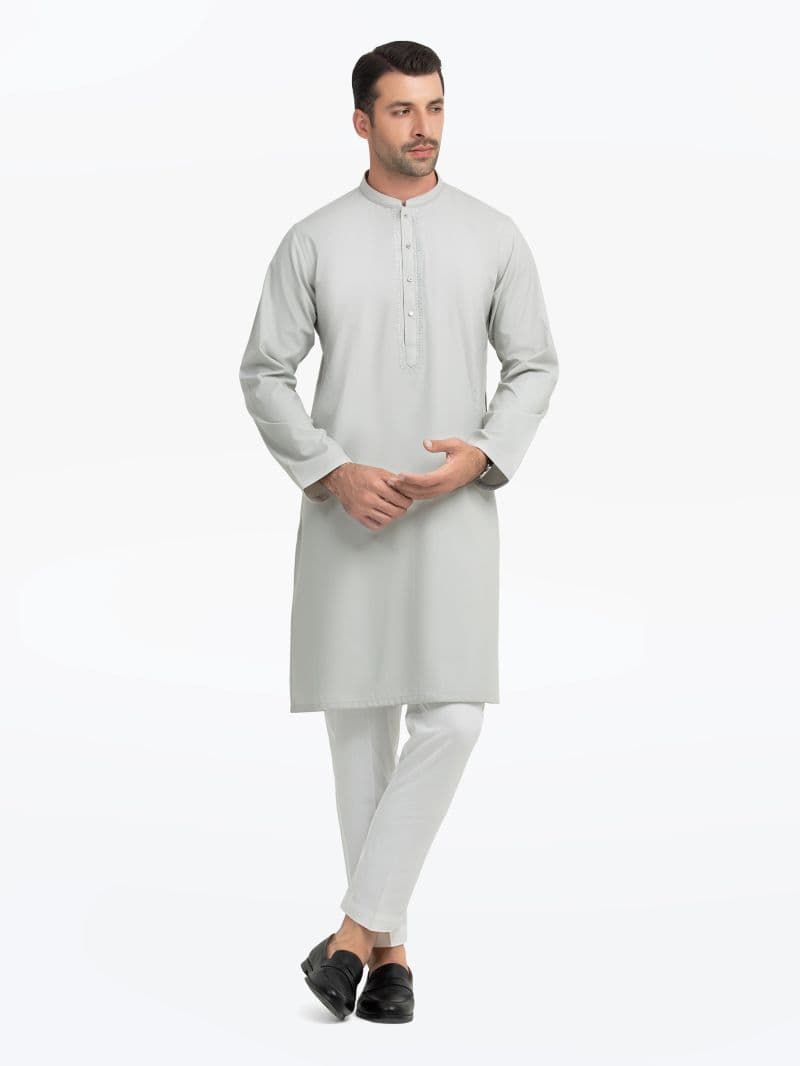 Embroidered Dobby Kurta - EMTK5-99541 thumbnail