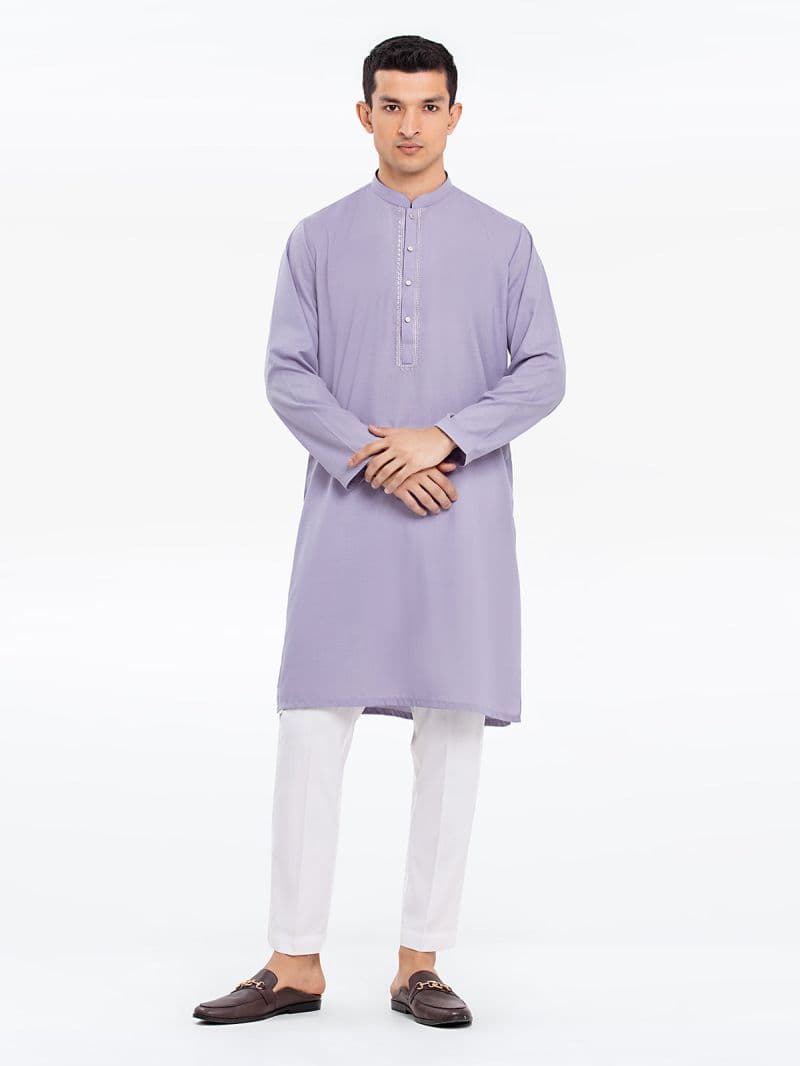 Embroidered Blended Kurta - EMTK24S-41113 thumbnail