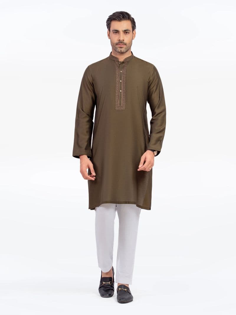 Embroidered Blended Kurta - EMTKC5-150 thumbnail