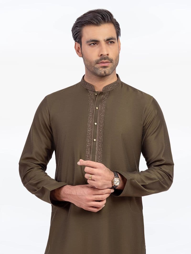 Embroidered Blended Kurta - EMTKC5-150 thumbnail