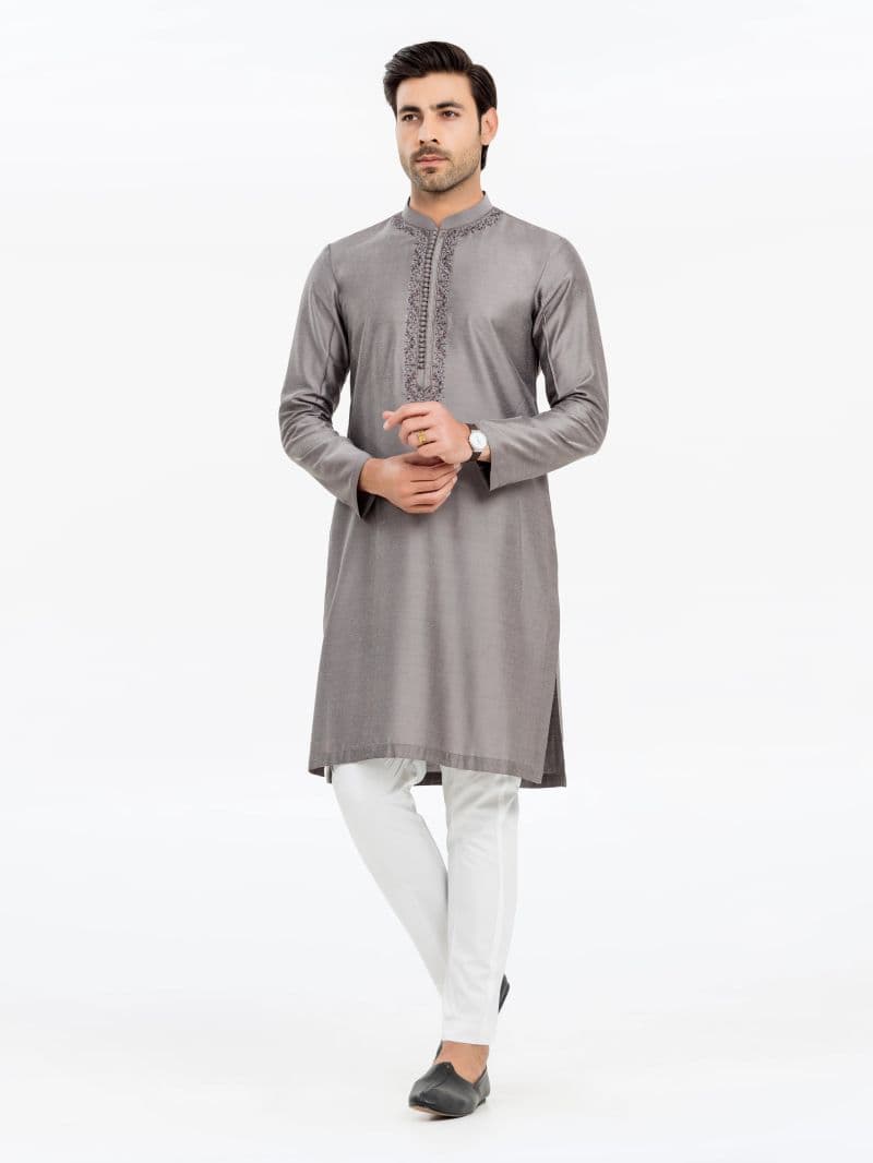 Embroidered Blended Kurta - EMTKC24-119 thumbnail