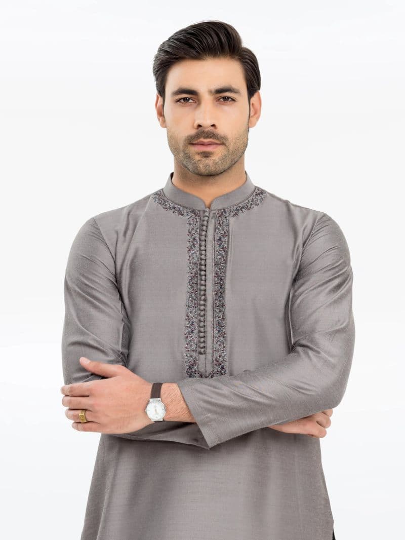 Embroidered Blended Kurta - EMTKC24-119 thumbnail