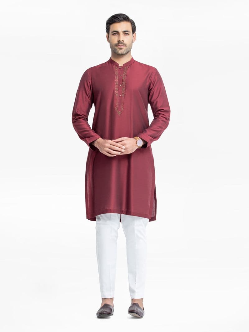 Embroidered Blended Kurta - EMTKC24-115 thumbnail