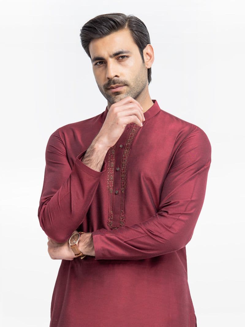 Embroidered Blended Kurta - EMTKC24-115 thumbnail