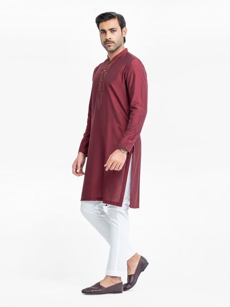 Embroidered Blended Kurta - EMTKC24-115 thumbnail