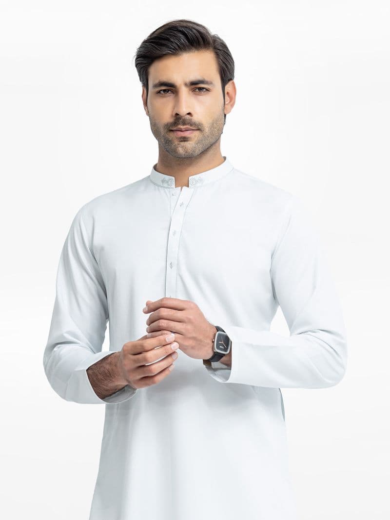 Embroidered Dobby Kurta - EMTK24-99443 thumbnail