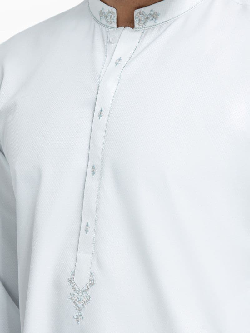 Embroidered Dobby Kurta - EMTK24-99443 thumbnail