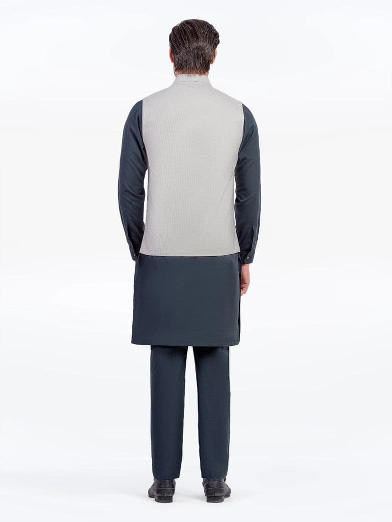 Embroidered Dobby Waistcoat - EMTWC5-35954