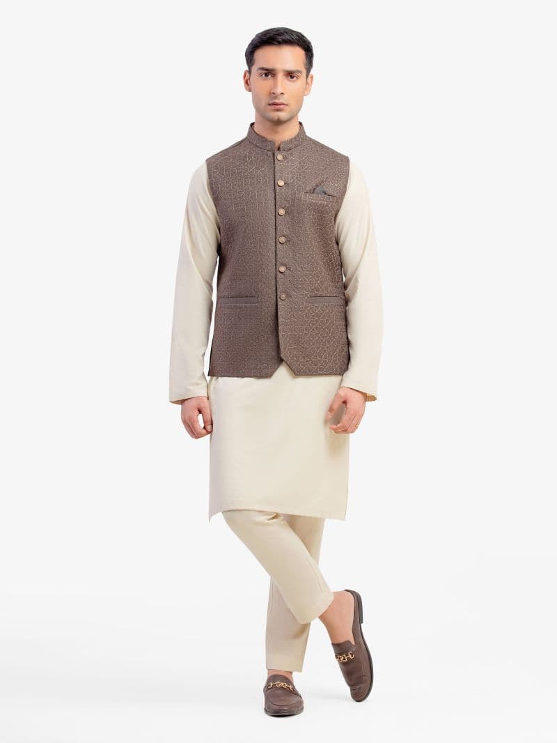 Embroidered Waistcoat - EMTWC5-35962 thumbnail