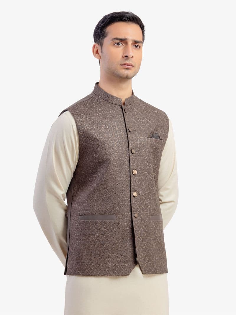 Embroidered Waistcoat - EMTWC5-35962 thumbnail