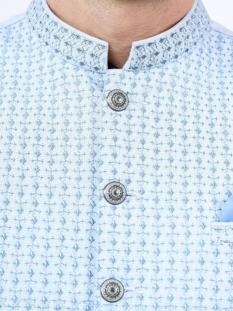 Embroidered Cotton Waistcoat - EMTWCC21-112 thumbnail