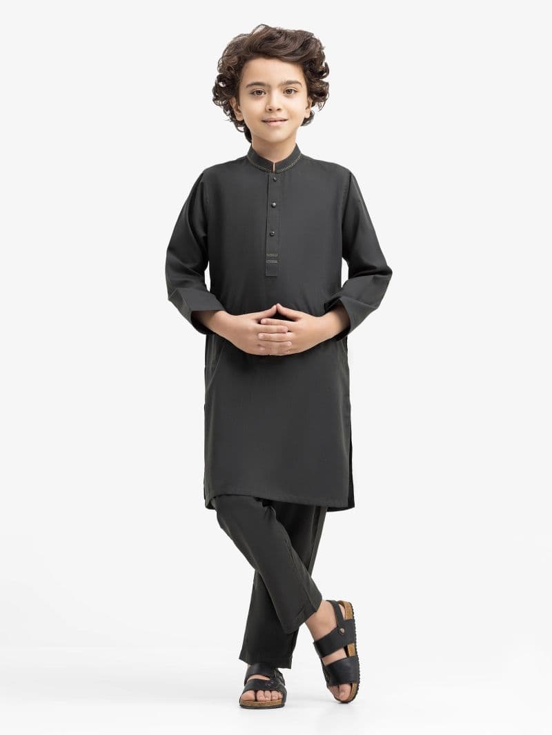 Embroidered Blended Kurta Pajama - EBTKP5-018