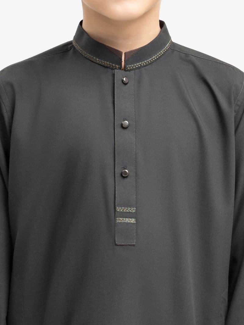 Embroidered Blended Kurta Pajama - EBTKP5-018