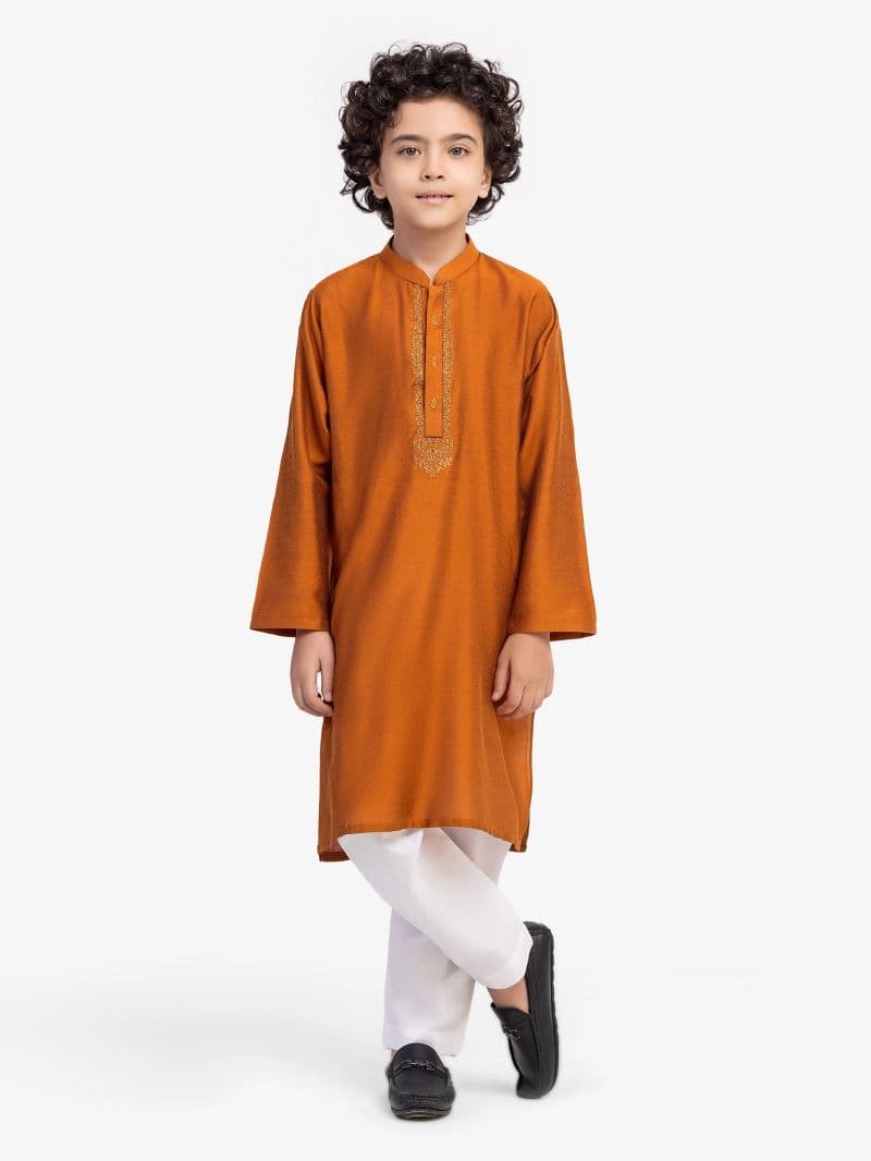 Embroidered Blended Kurta - EBTKC5-023 thumbnail