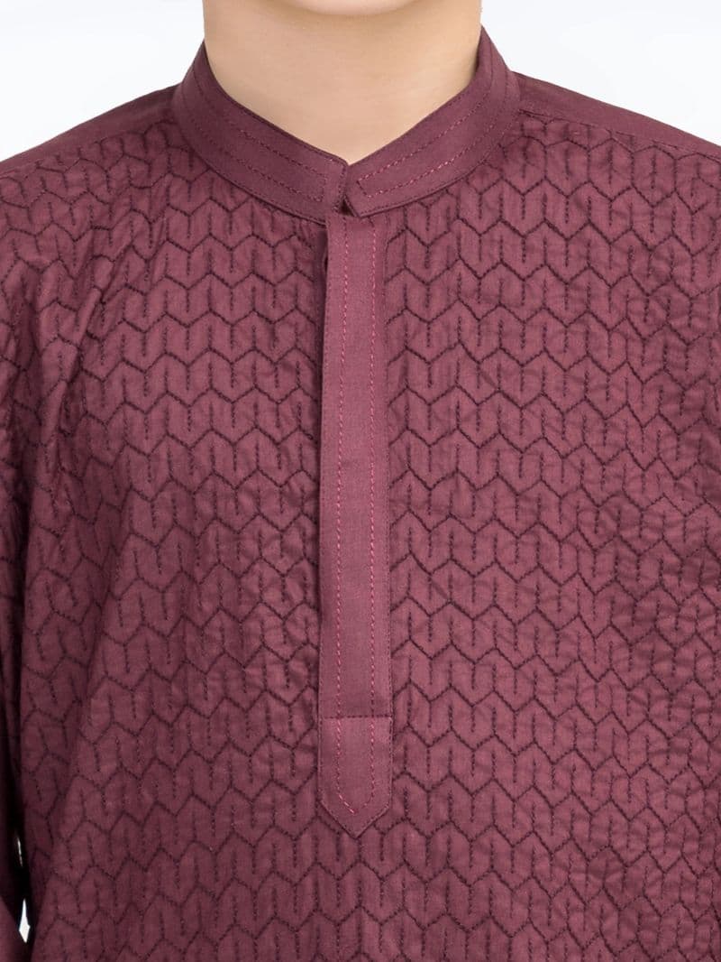 Embroidered Cotton Kurta - EBTK25-3997 thumbnail