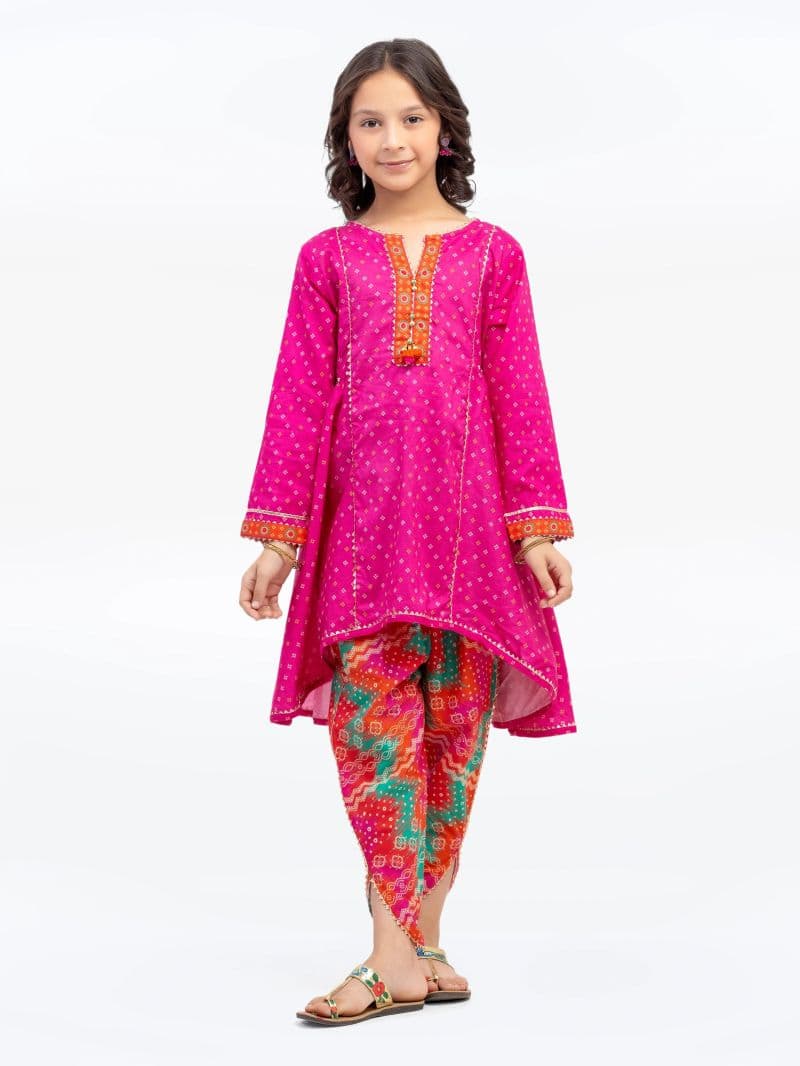Printed Cambric Shirt Trouser - EGTKP5-70973ST