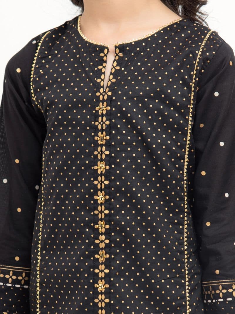 Block Print Cambric Suit - EGTKP5-70816-3P thumbnail