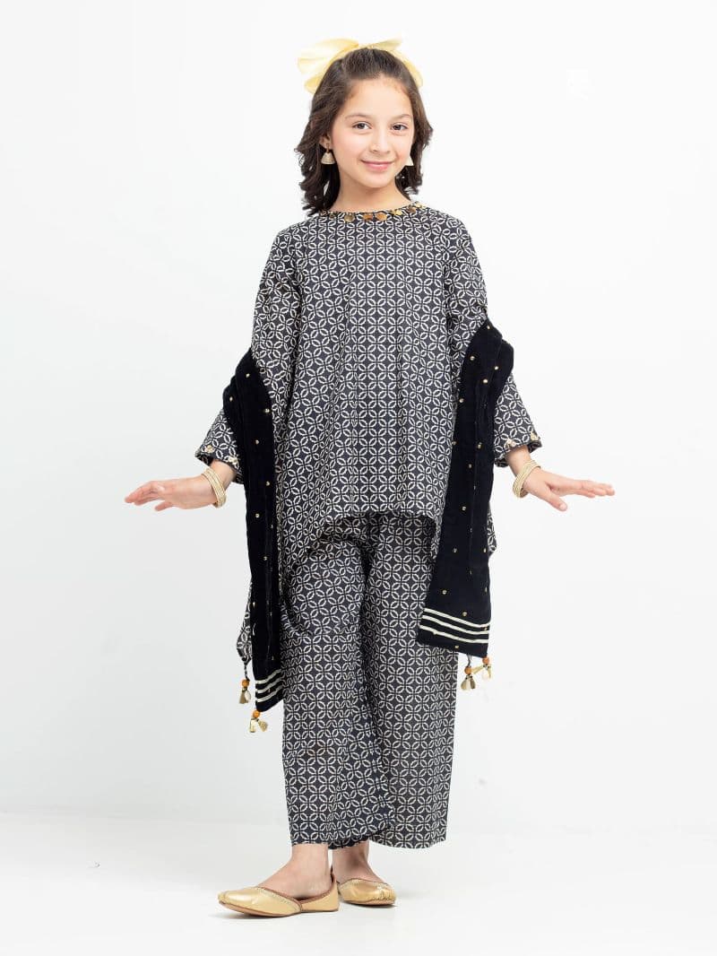 Printed Khaddar Suit - EGTKP5-70807-3P thumbnail