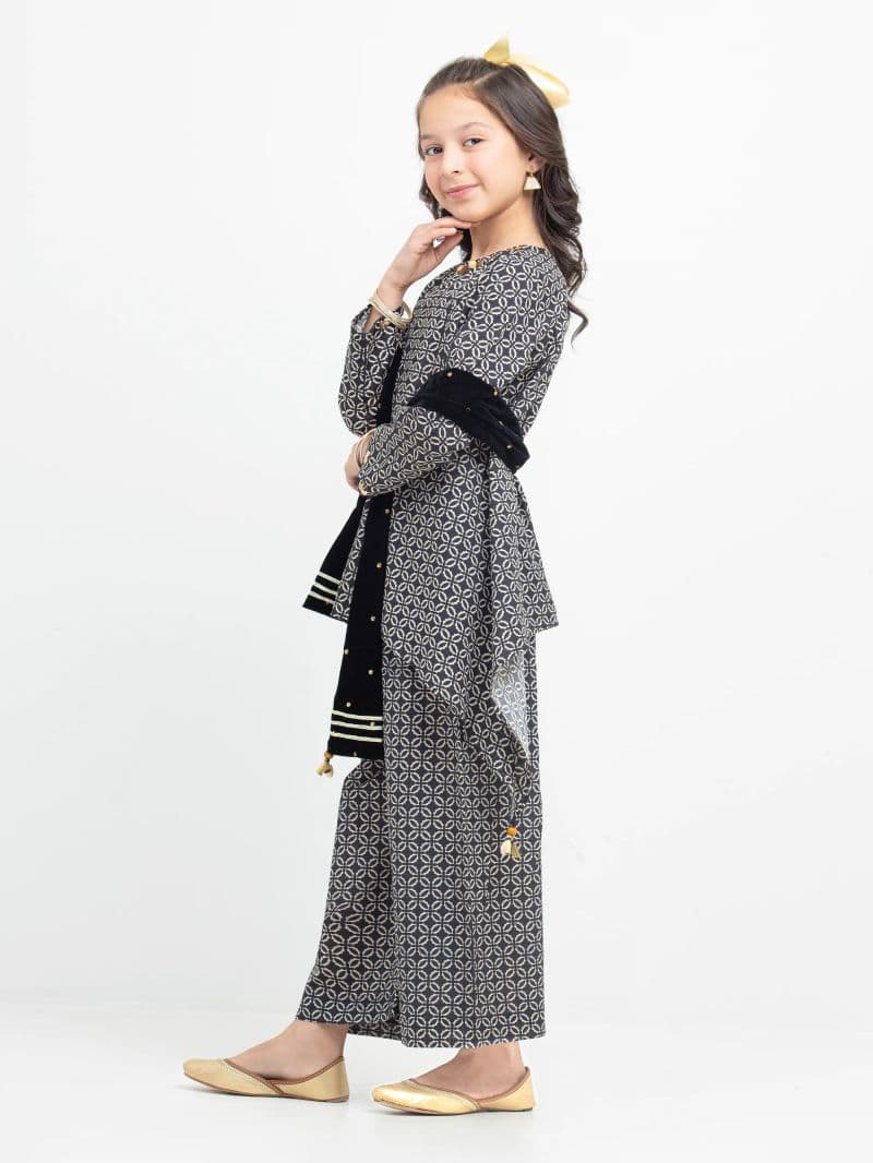 Printed Khaddar Suit - EGTKP5-70807-3P thumbnail