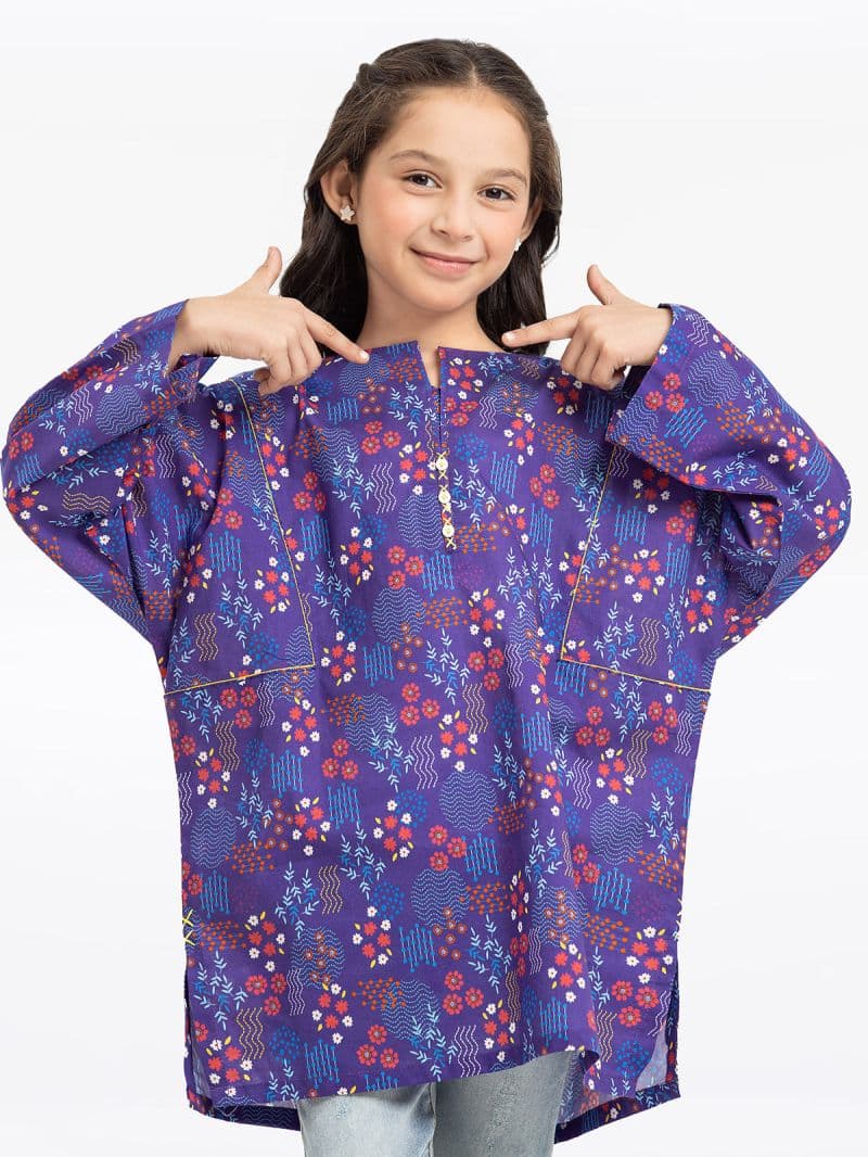 Printed Lawn Shirt - EGTKP24-70405S thumbnail