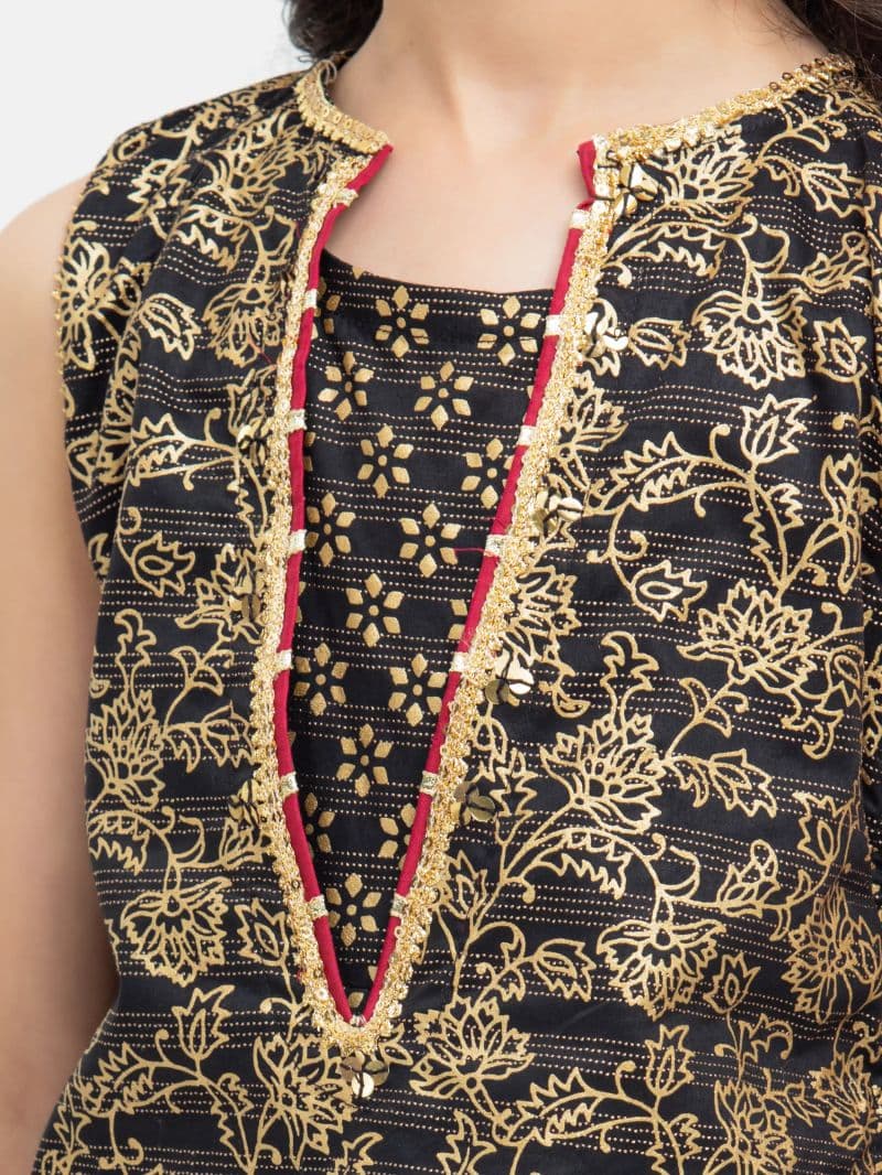 Block Print Cotton Shirt Dupatta - EGTPL5-50030SD thumbnail