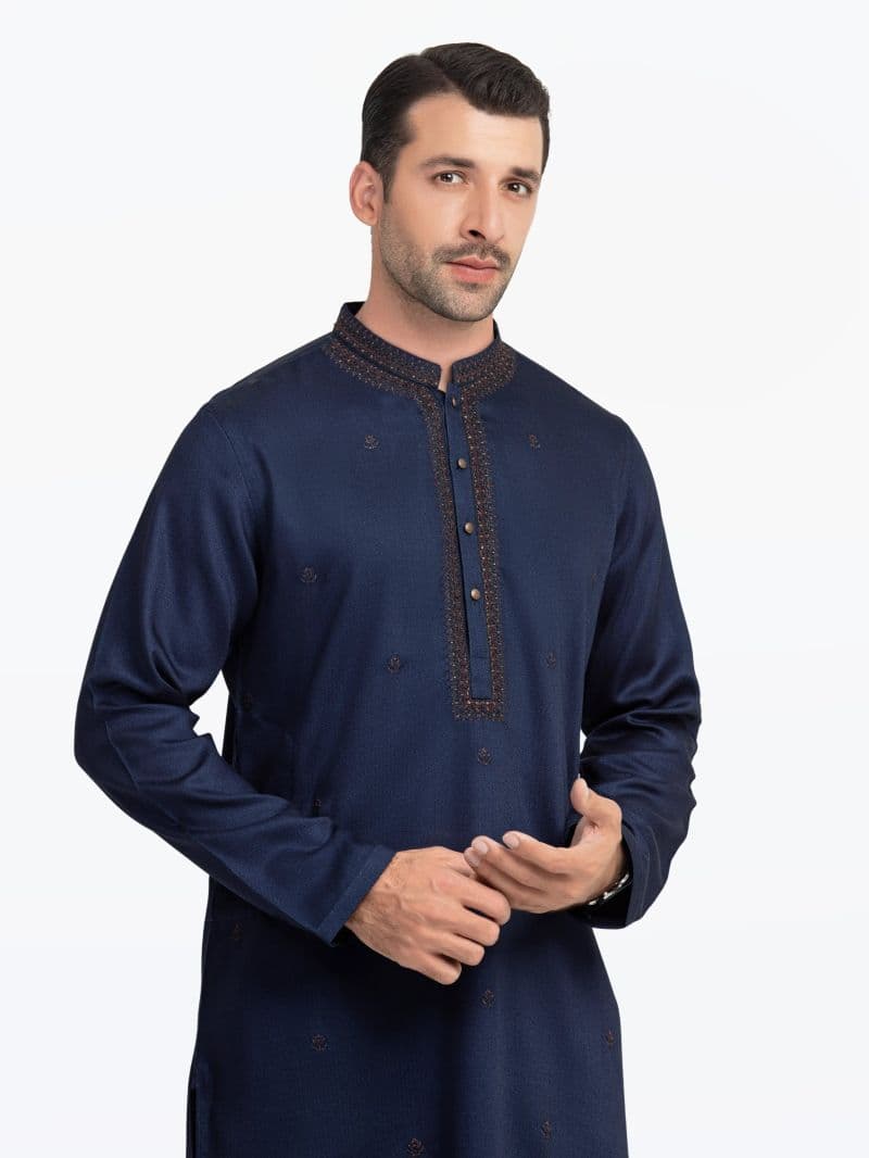 Embroidered Dobby Kurta - EMTKC5-146 thumbnail