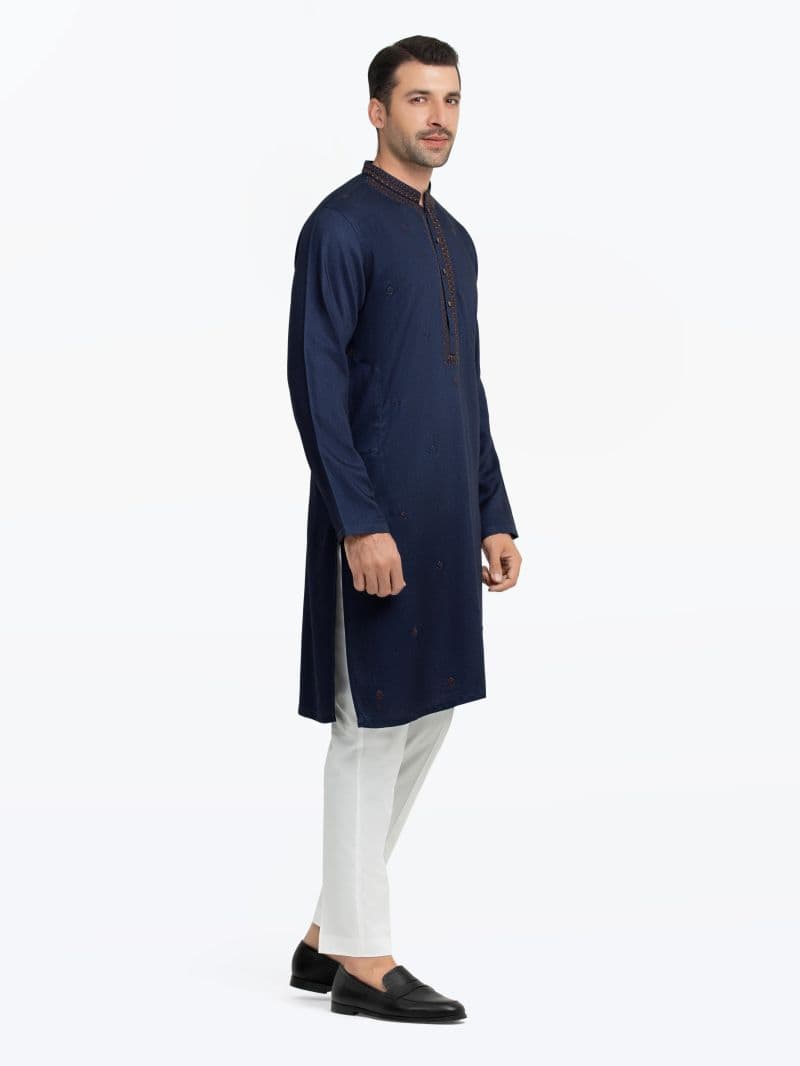 Embroidered Dobby Kurta - EMTKC5-146 thumbnail