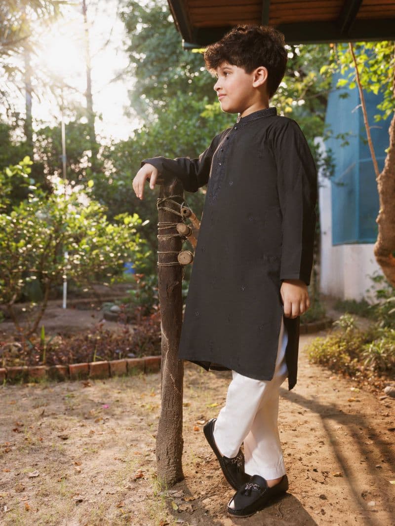 Embroidered Blended Kurta - EBTKC5-021 thumbnail